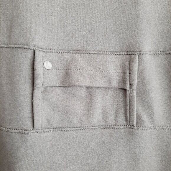 LOLE Evolt Long Utility Sleeve Casual Mini Dress Shawl Neck Beige Sz M - Picture 8 of 15